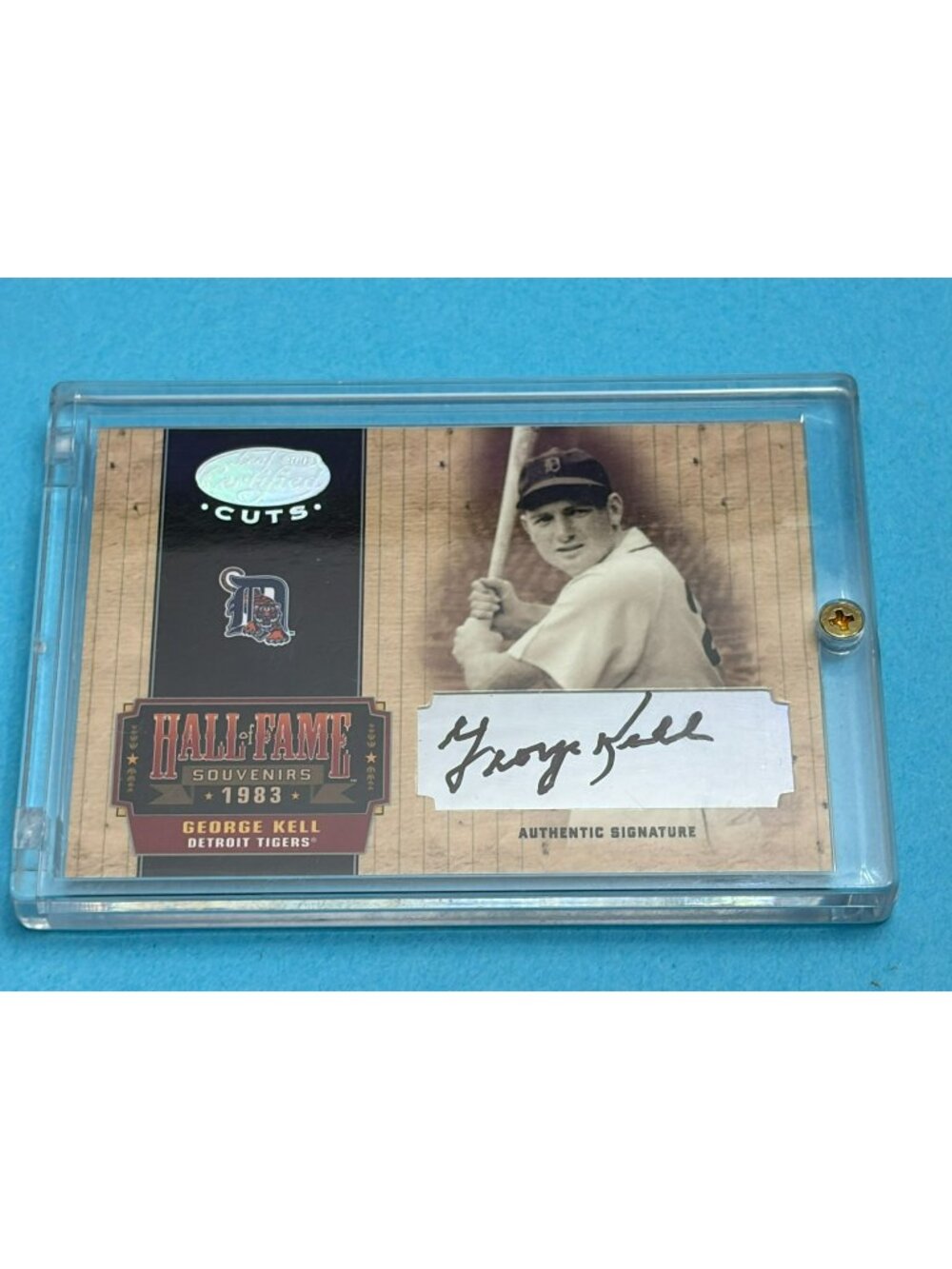 George Kell 2004 Leaf Certified Hall Of Fame Souvenirs #HOF-23 Autograph #1/50 !